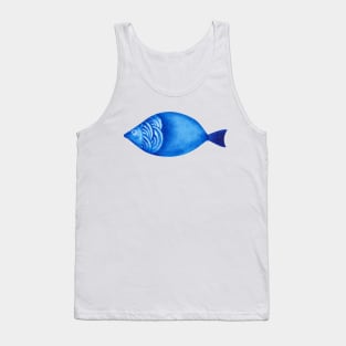 Blue fish Tank Top